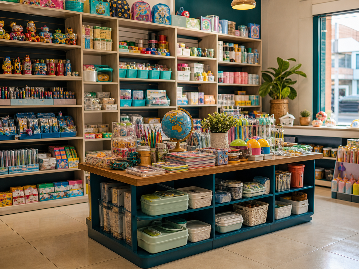 Surtido de juguetes, útiles y artículos para el hogar en Peyton Store